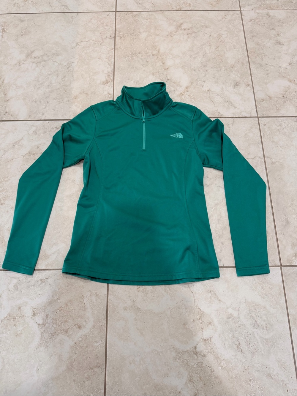 The North Face Women's Teal Half-Zip Long Sleeve Pullover